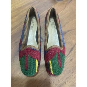 Artemis Design Co Kilim Wool Loafers Women’s Smoking Flats EU 36 New Without Box
